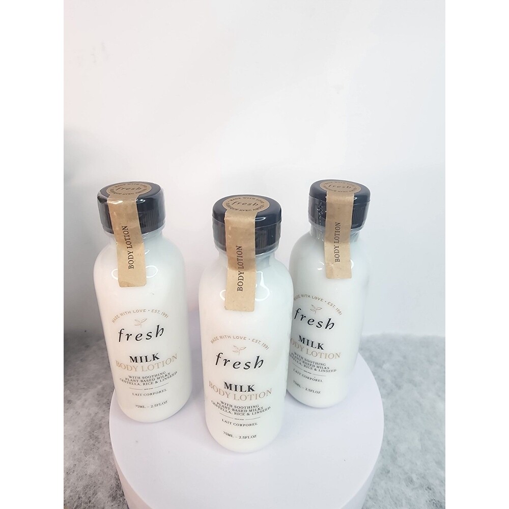 3 Fresh Milk Body Lotion w/ Milks, Centella, Rice, & Linseed 75ml, new sealed